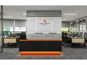 Dự án thiết kế văn phòng công ty Anexper 145m2 tại Cát Bi Plaza - Hải Phòng