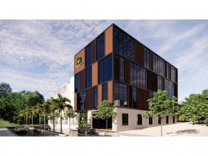 Thiết kế tòa nhà văn phòng Hòa Lạc Xanh 4 tầng tại Thường Tín