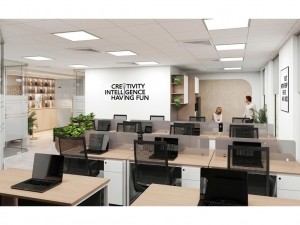 Thiết kế nội thất văn phòng xuất nhập khẩu kim loại ANZ 109m2 tại Hồ Tùng Mậu